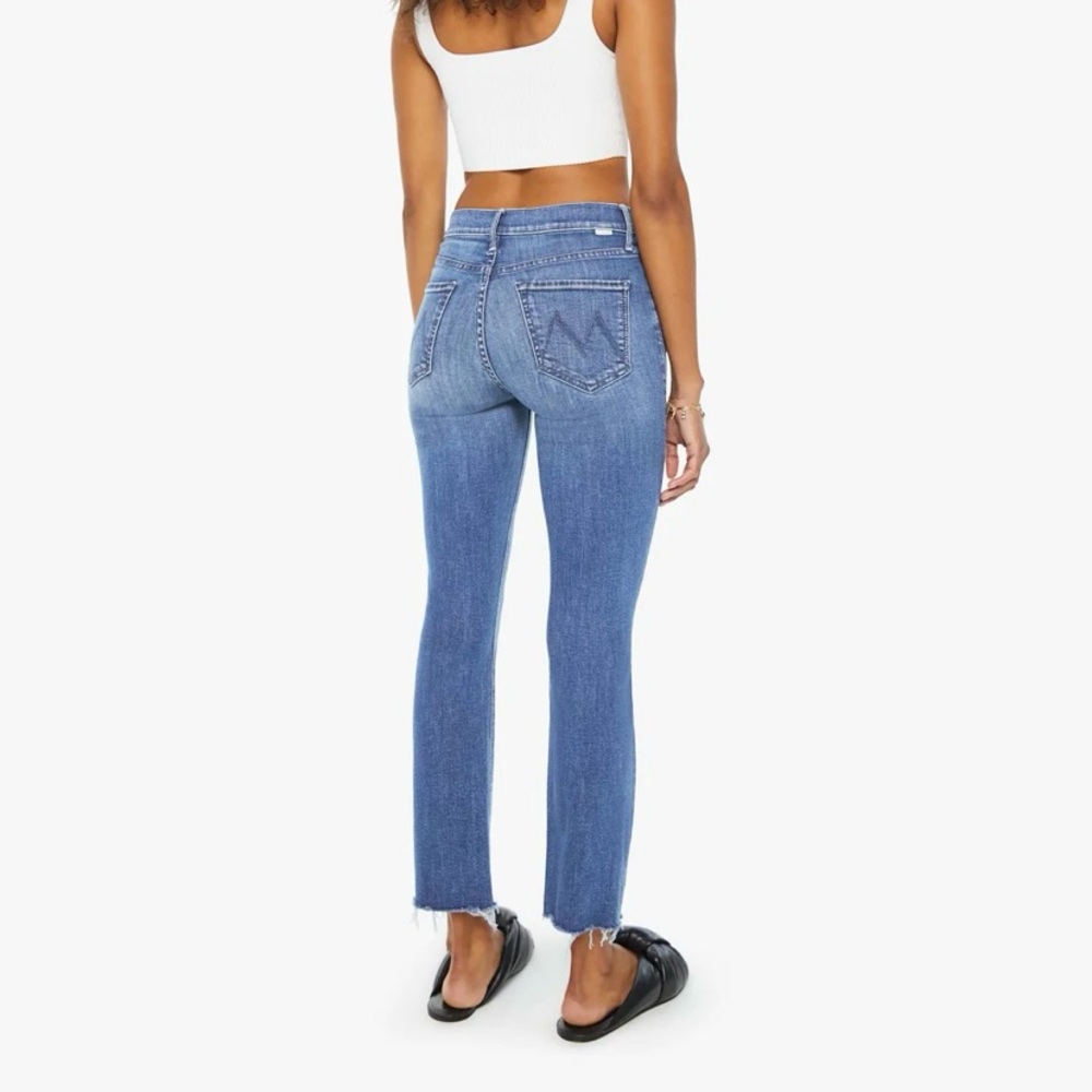 Mother Jeans mid-Rise Dazzler Ankle Fray, 27